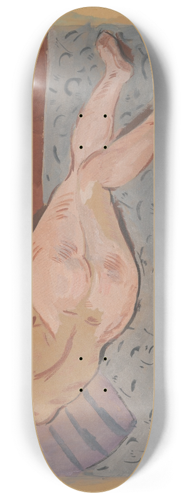 Cyprin Majernk - Reclining Nude 8.25 inch art skate deck