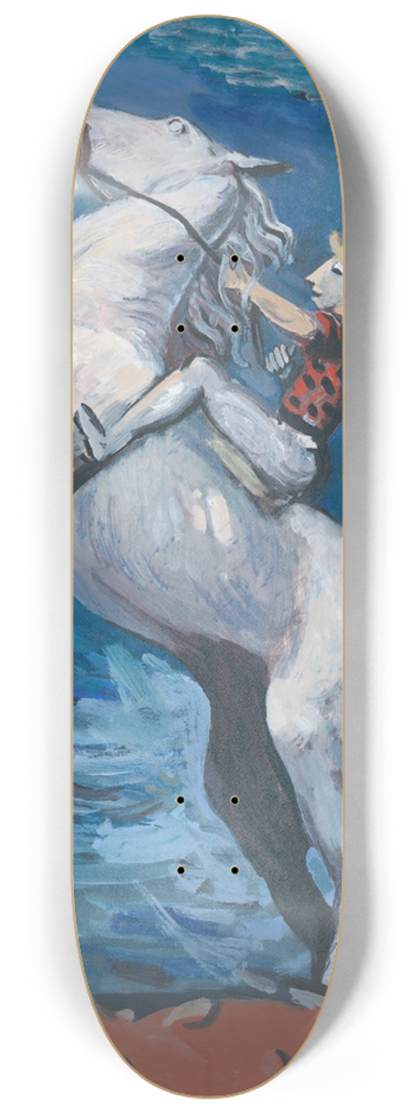 Cyprin Majernk - Rider by Seashore 8.25 inch art skate deck