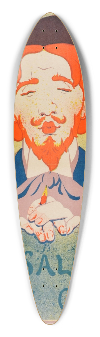 Ren Georges Hermann-Paul - Salon des Cent 39.3 inch art pintail longboard deck