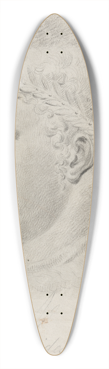 Rev. William Warren Porter - Alcides 39.3 inch art pintail longboard deck