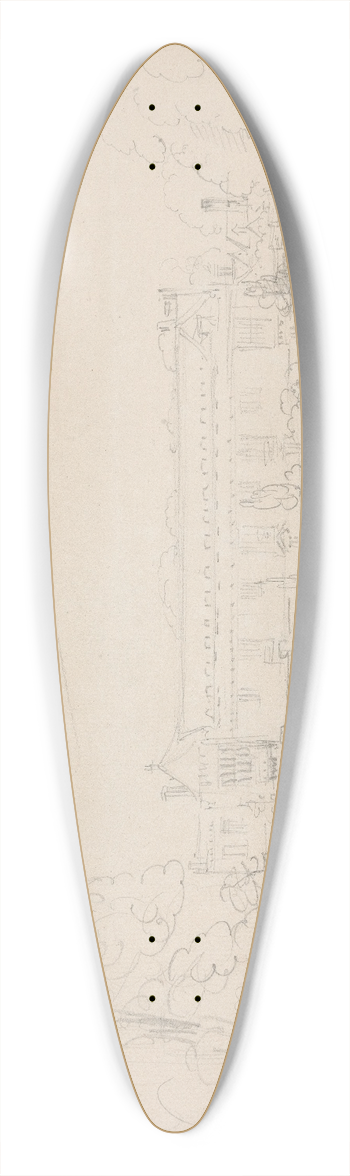 Rev. William Warren Porter - Saint Johns, Oxford 39.3 inch art pintail longboard deck