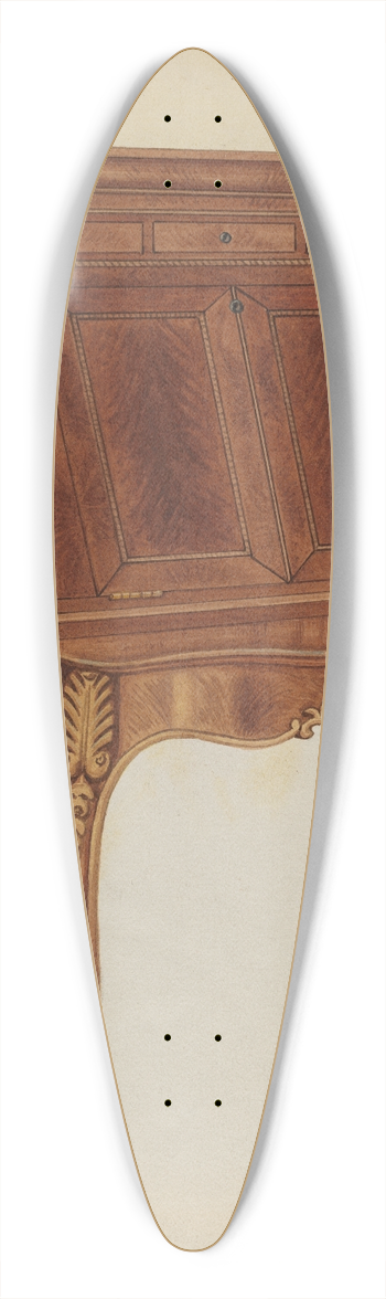 Rex F. Bush - Desk 39.3 inch art pintail longboard deck