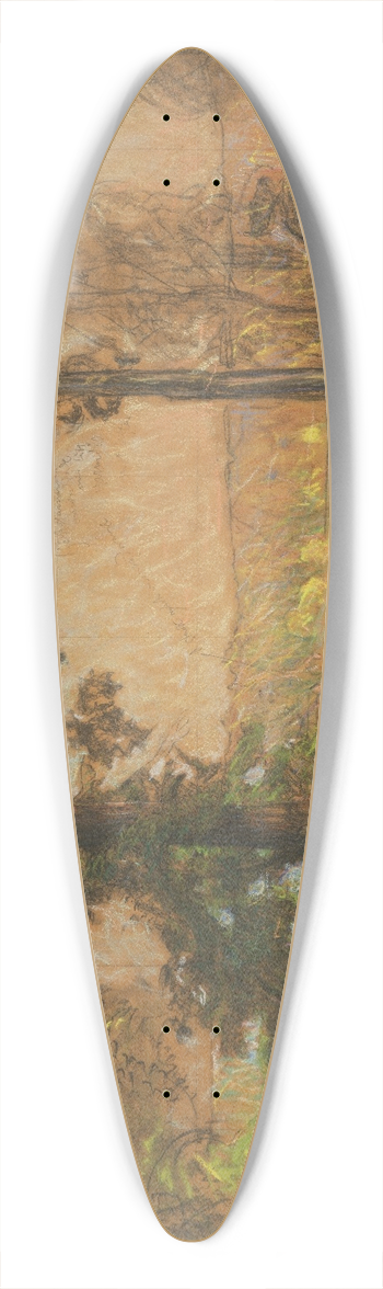 Richard Bergh - Landscape Tyres 39.3 inch art pintail longboard deck