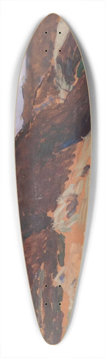 Richard Bergh - Landscape Varberg 39.3 inch art pintail longboard deck