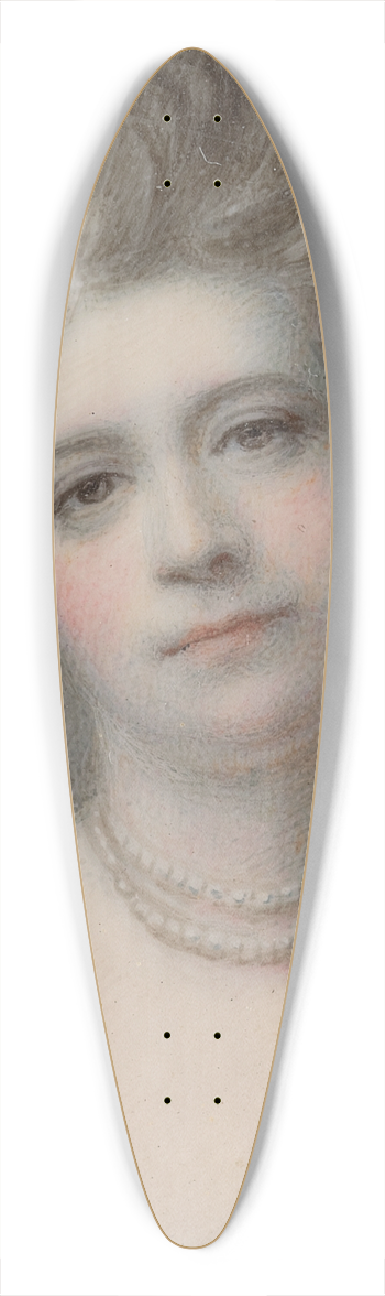 Richard Cosway - Portrait of an Unknown Lady 39.3 inch art pintail longboard deck