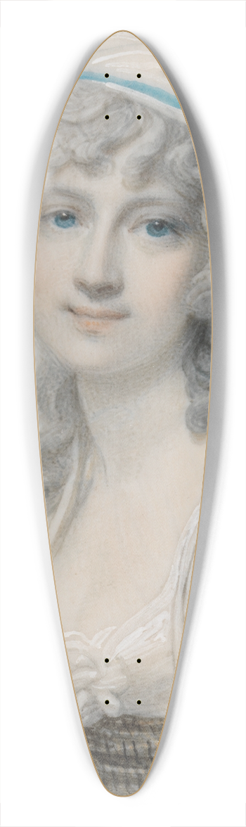 Richard Cosway - Portrait of a Young Lady 39.3 inch art pintail longboard deck