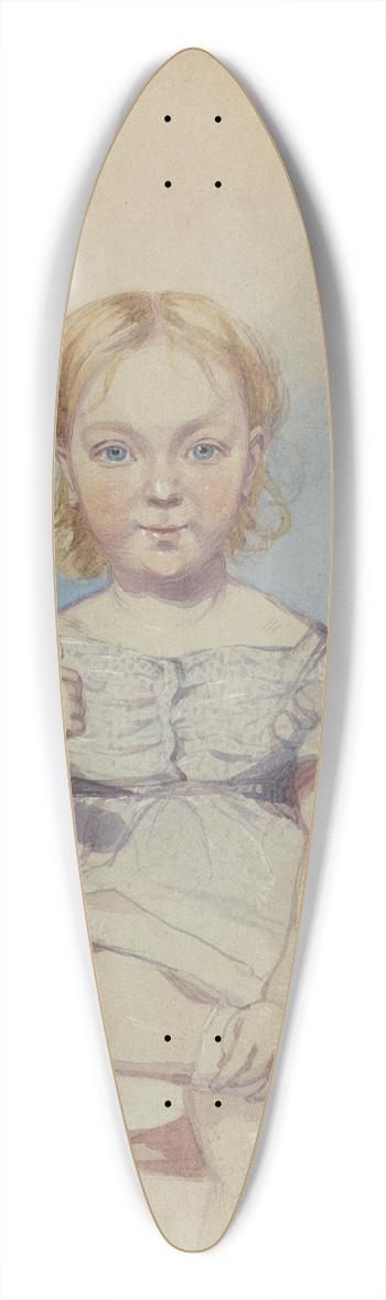 Richard Dadd - Portrait of a Girl 39.3 inch art pintail longboard deck