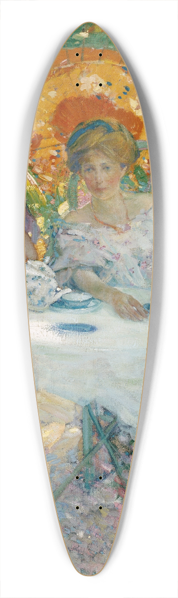 Richard E. Miller - Afternoon Tea 39.3 inch art pintail longboard deck