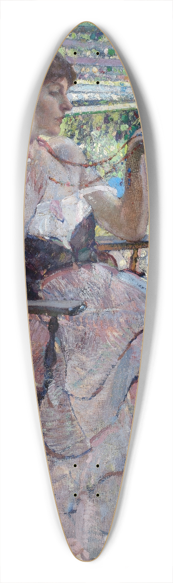 Richard E. Miller - The Necklace 39.3 inch art pintail longboard deck