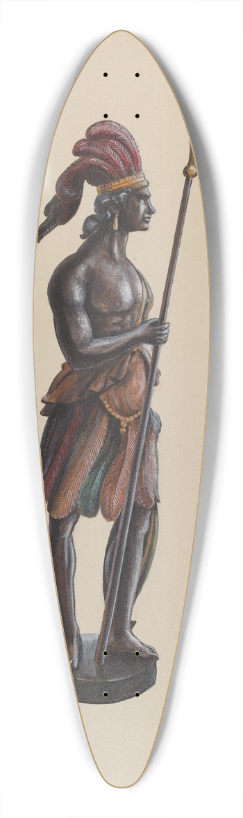 Richard F. Smith - Cigar Store Indian 39.3 inch art pintail longboard deck