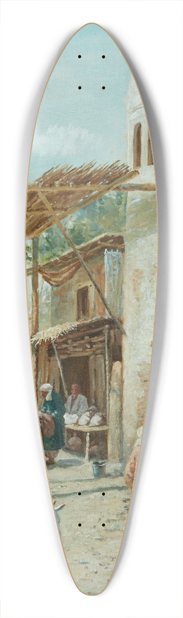 Richard Karlovich Zommer - Market square 39.3 inch art pintail longboard deck