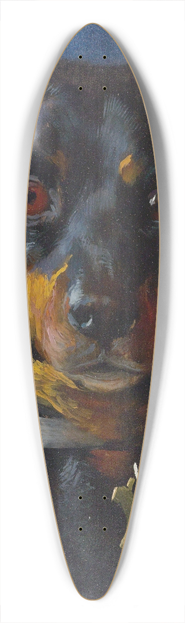 Richard Mauch - The Red Bow 39.3 inch art pintail longboard deck