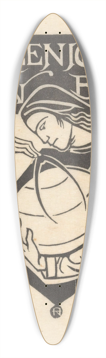 Richard Nicolas Roland Holst - Ex libris van de Vereeniging Joan Blaeu 39.3 inch art pintail longboard deck