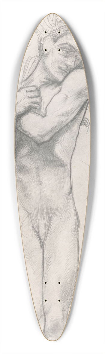 Richard Nicolas Roland Holst - Figuurstudie voor de affiche Lucifer van Vondel 39.3 inch art pintail longboard deck