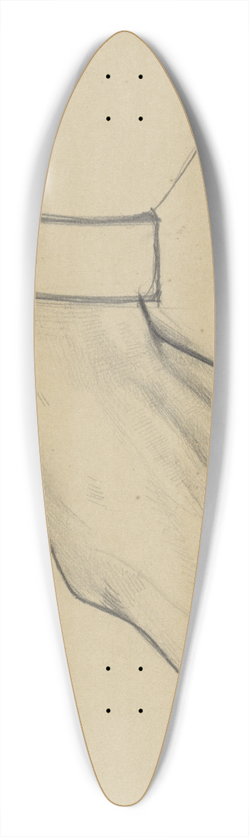 Richard Nicolas Roland Holst - Gesloten linkerhand 39.3 inch art pintail longboard deck