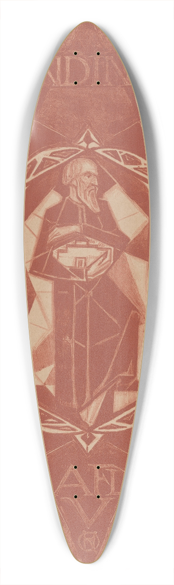 Richard Nicolas Roland Holst - Omslagontwerp voor; Wendingen, 1918 39.3 inch art pintail longboard deck