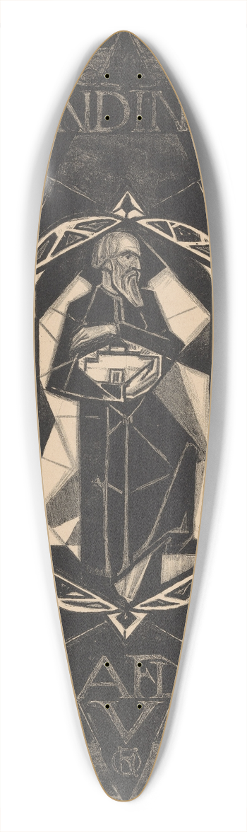Richard Nicolas Roland Holst - Omslagontwerp voor; Wendingen, 1918 39.3 inch art pintail longboard deck