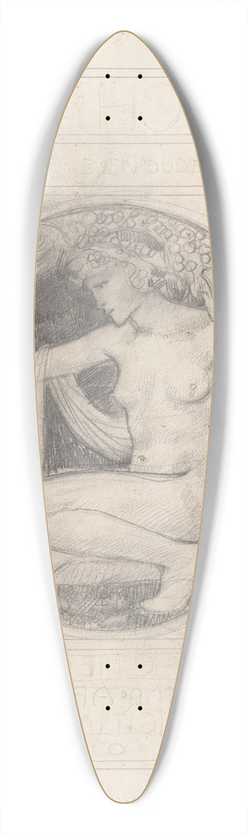 Richard Nicolas Roland Holst - Ontwerpschets voor de omslag van De Architect 39.3 inch art pintail longboard deck
