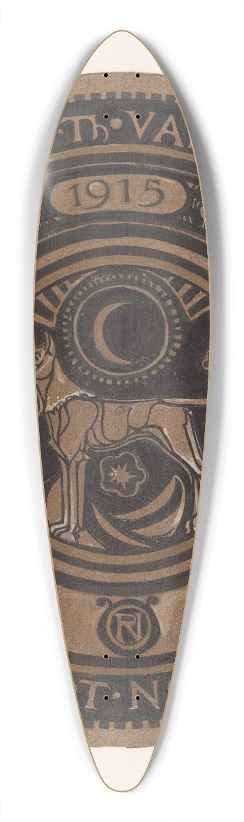 Richard Nicolas Roland Holst - Ontwerp voor ex libris van W.C.Th. van der Schalk 39.3 inch art pintail longboard deck