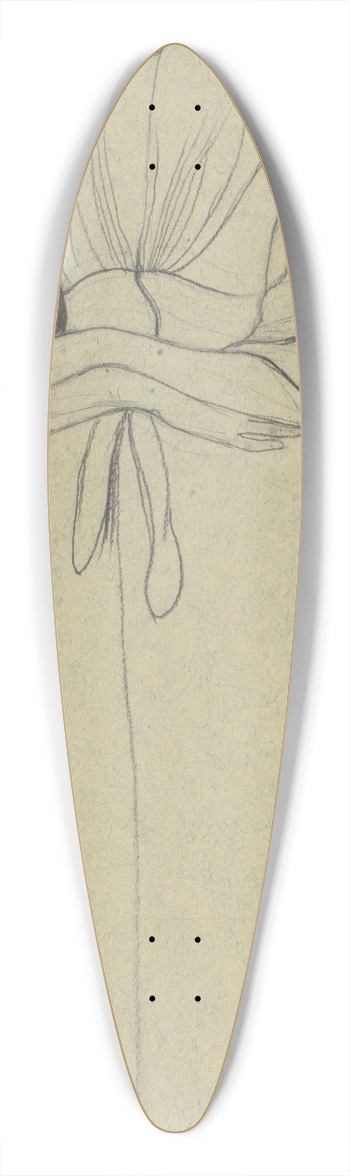 Richard Nicolas Roland Holst - Staande Huizer meisje 39.3 inch art pintail longboard deck