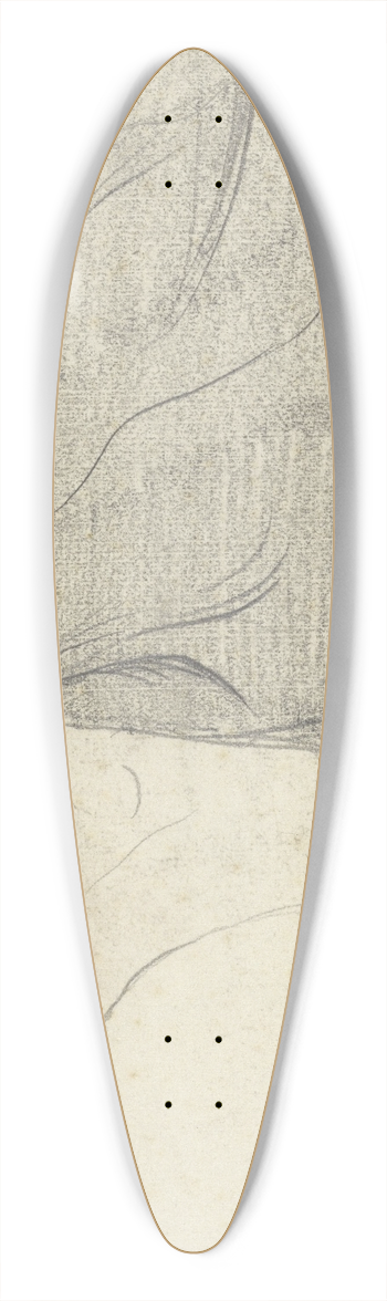 Richard Nicolas Roland Holst - Vrouw van Richard Roland Holst in bed 39.3 inch art pintail longboard deck