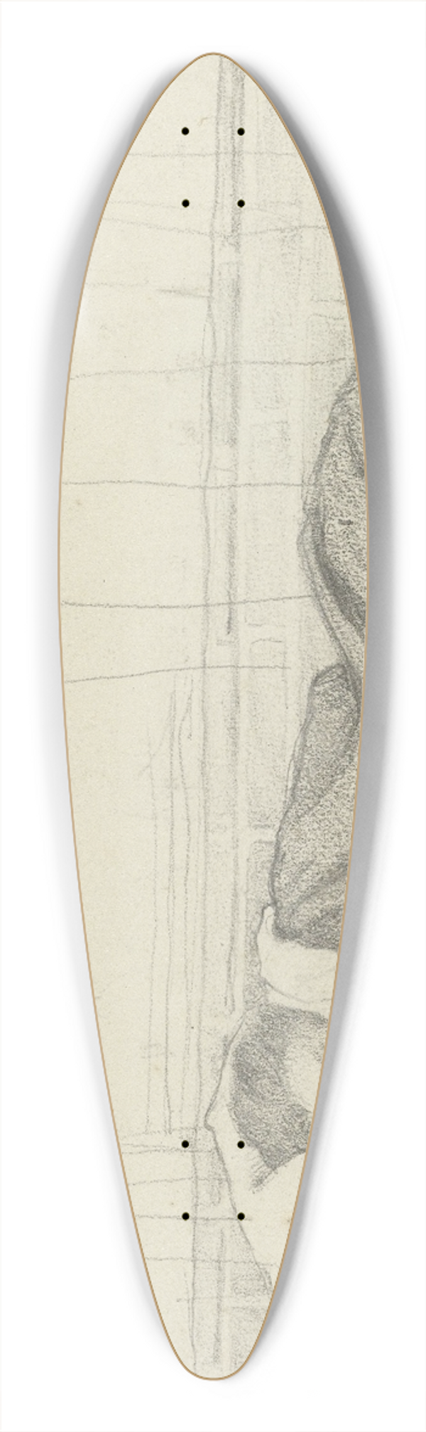 Richard Nicolas Roland Holst - Vrouw van Richard Roland Holst in bed, naar links 39.3 inch art pintail longboard deck
