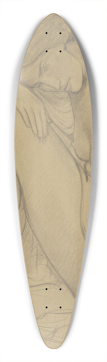Richard Nicolas Roland Holst - Zittende vrouw 39.3 inch art pintail longboard deck