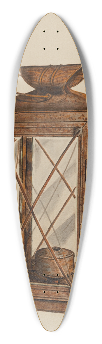 Richard Taylor - Farm Lantern 39.3 inch art pintail longboard deck