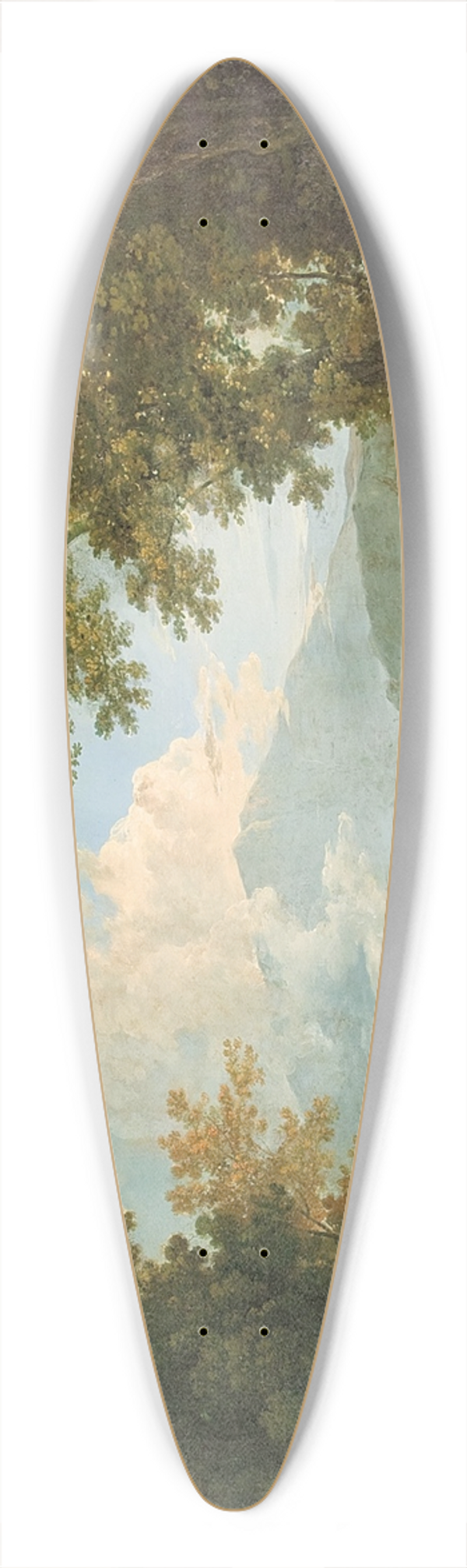 Richard Wilson - Cicero with his friend Atticus and brother Quintus, at his villa at Arpinum 39.3 inch art pintail longboard deck