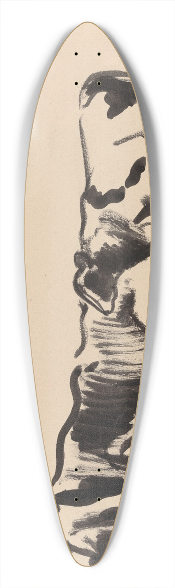 Rik Wouters - Calves 39.3 inch art pintail longboard deck