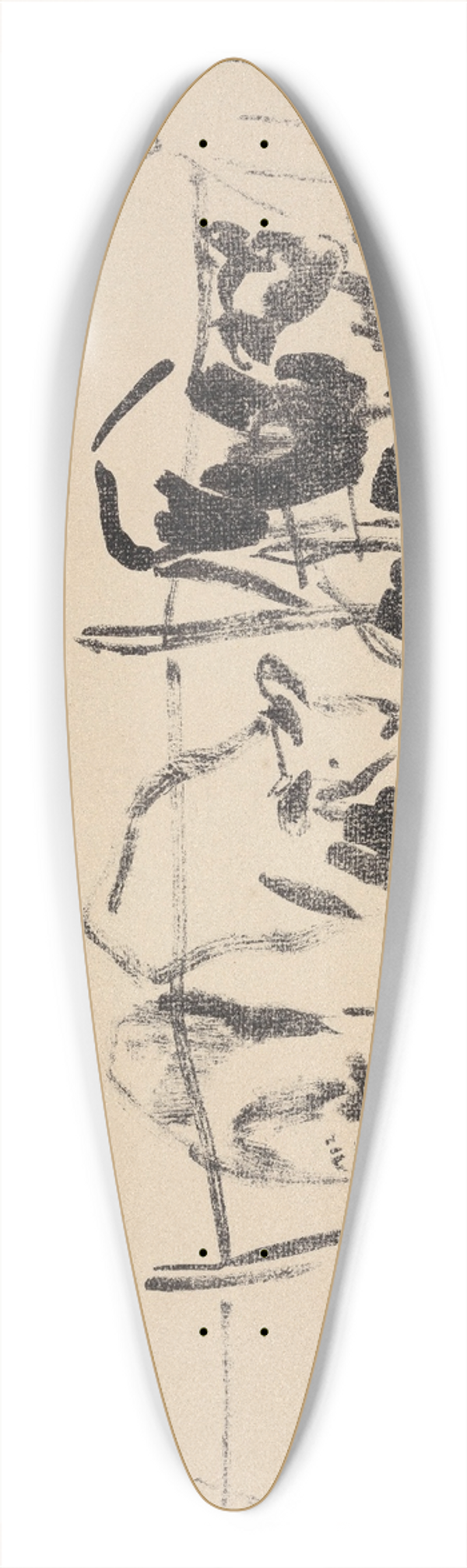 Rik Wouters - Calves in a Meadow 39.3 inch art pintail longboard deck