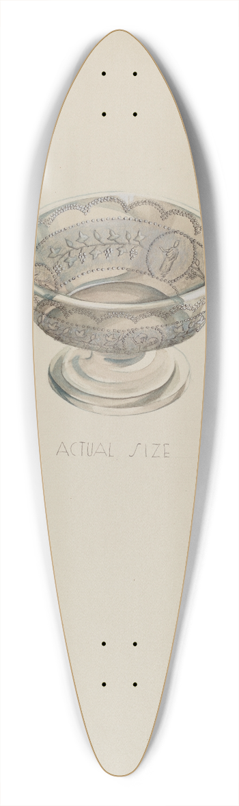 Roberta Elvis - Bowl 39.3 inch art pintail longboard deck