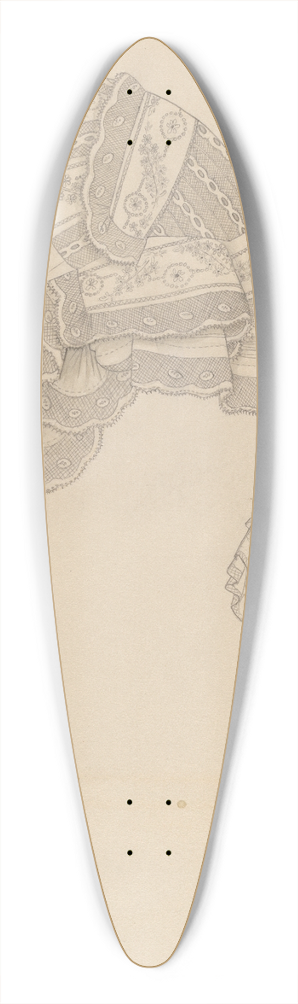 Roberta Spicer - Bonnet 39.3 inch art pintail longboard deck