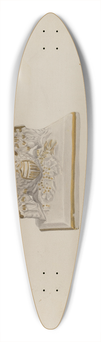 Roberta Spicer - Paperweight 39.3 inch art pintail longboard deck