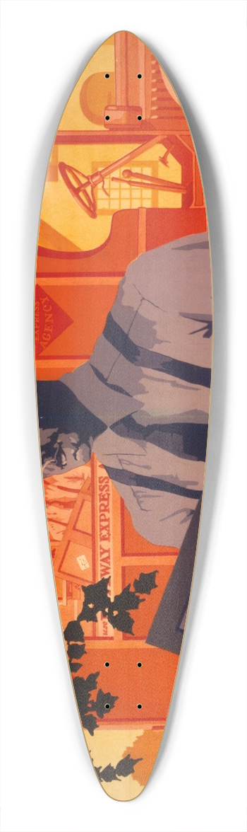 Robert Edward Lee - Robert Edward Lee 39.3 inch art pintail longboard deck