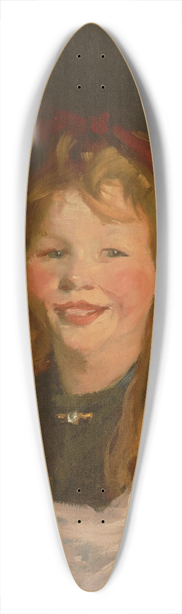 Robert Henri - Dutch Girl 39.3 inch art pintail longboard deck