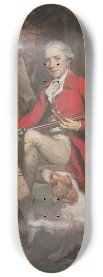 Daniel Gardner - Portrait of Jonas Langford Brooke (c.1758-1784) 8.25 inch art skate deck