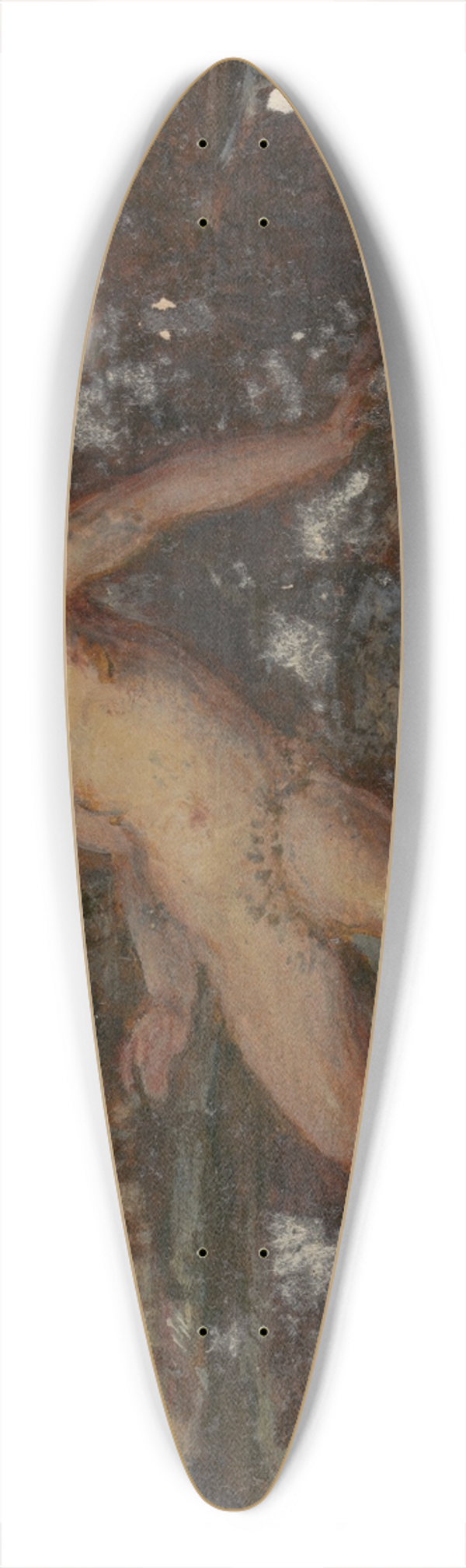 Robert Smirke - Figure Study of a Nude Woman in a Wooded Landscape 39.3 inch art pintail longboard deck