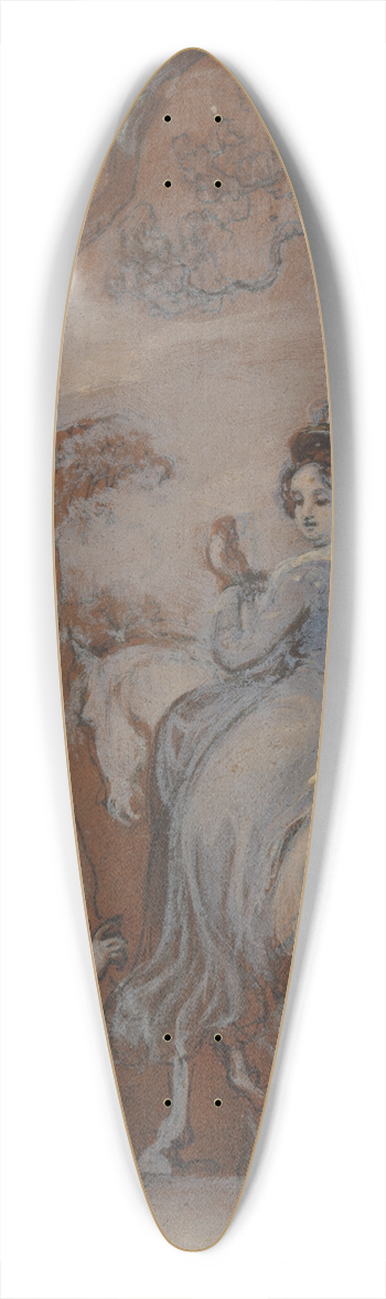 Robert Smirke - One from Illustrations to Shakespeare 39.3 inch art pintail longboard deck
