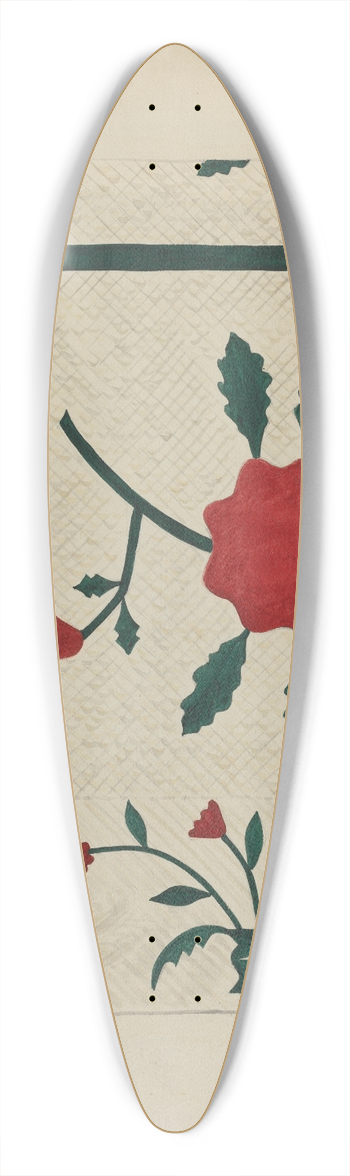 Robert Stewart - Quilt 39.3 inch art pintail longboard deck