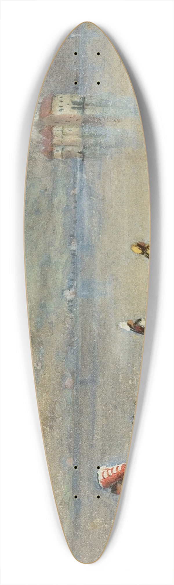 Robert Taylor Pritchett - Castle of Chillon, Lake Geneva 39.3 inch art pintail longboard deck