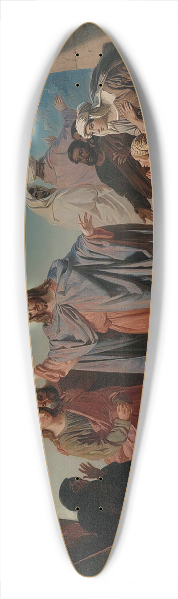 Robert Wilhelm Ekman - Jesus Wakes Lazarus 39.3 inch art pintail longboard deck