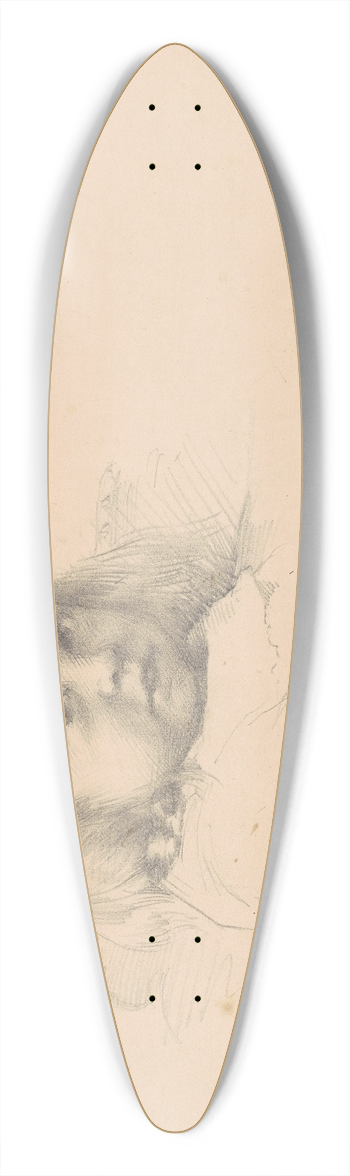 Robert William Vonnoh - Study for Portrait of Esther Haydin 39.3 inch art pintail longboard deck