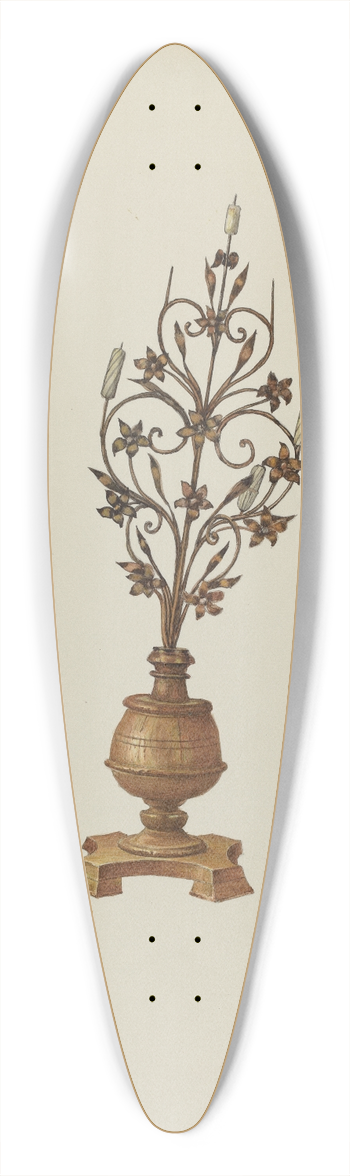 Robert W.R. Taylor - Candelabrum 39.3 inch art pintail longboard deck