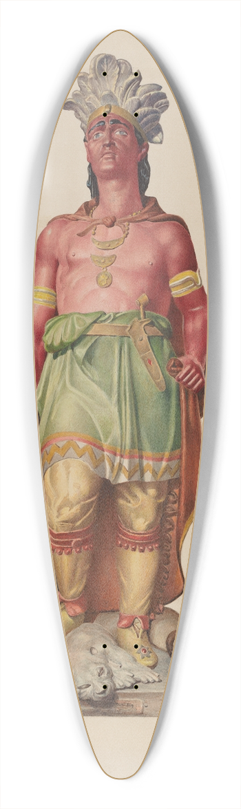 Robert W.R. Taylor - Cigar Store Indian 39.3 inch art pintail longboard deck