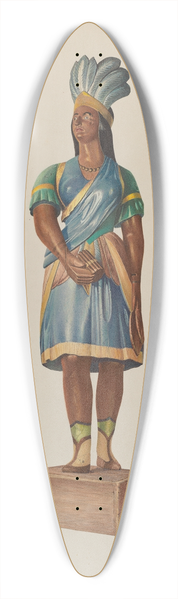 Robert W.R. Taylor - Cigar Store Indian 39.3 inch art pintail longboard deck