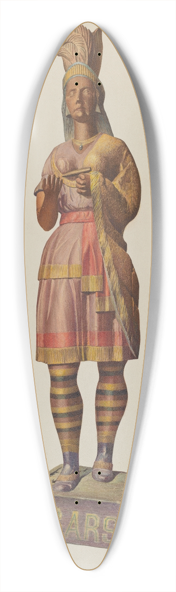 Robert W.R. Taylor - Cigar Store Indian 39.3 inch art pintail longboard deck