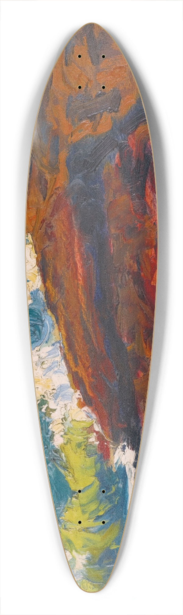 Roderic O'Conor - Seascape 39.3 inch art pintail longboard deck