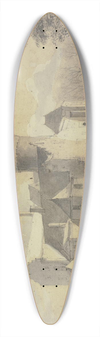 Roelant Roghman - t Huys te Loenersloot 39.3 inch art pintail longboard deck