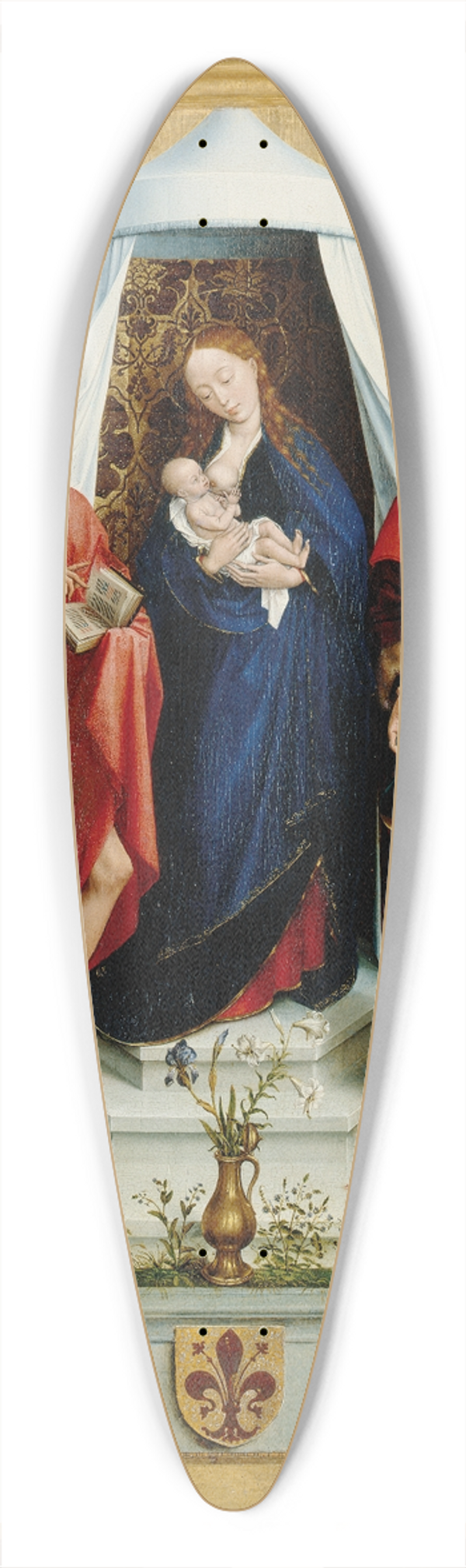 Rogier van der Weyden - Medici Madonna 39.3 inch art pintail longboard deck